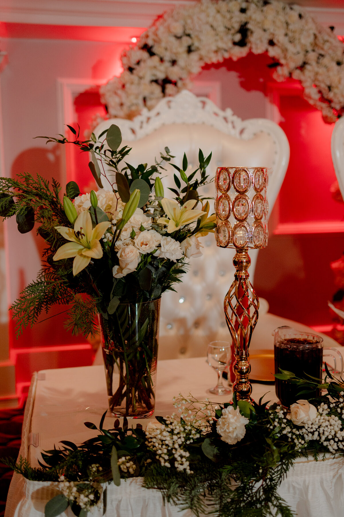 Reception decor