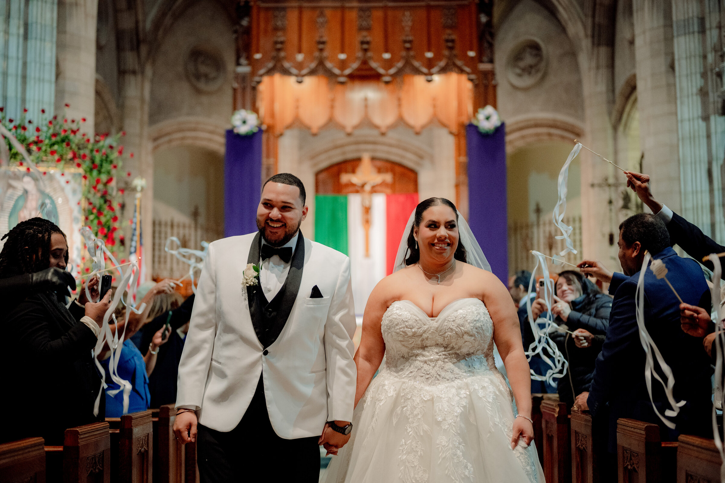 Graded wedding photograph